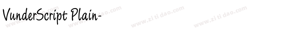 VunderScript Plain字体转换
